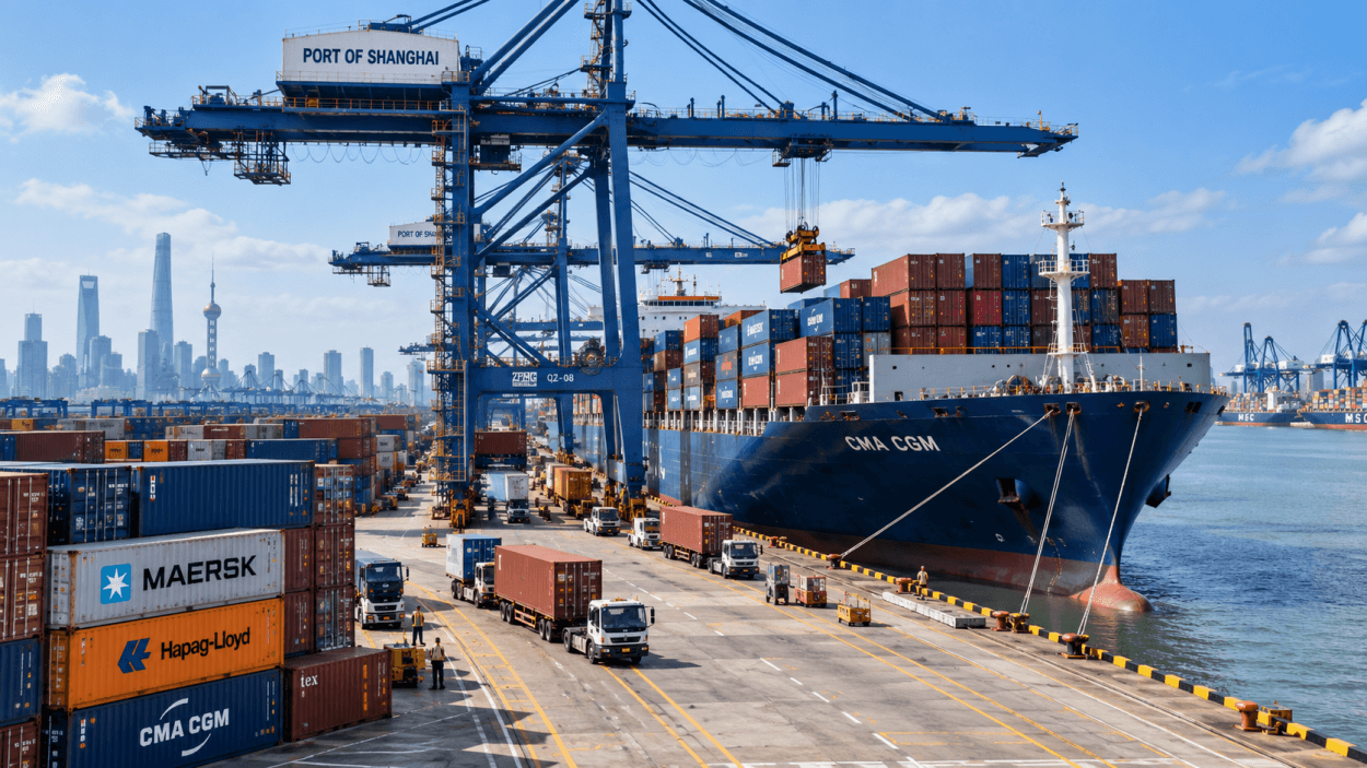 Global Container Rates Soar 143% Amid Port Congestion and Strong Asian Exports
