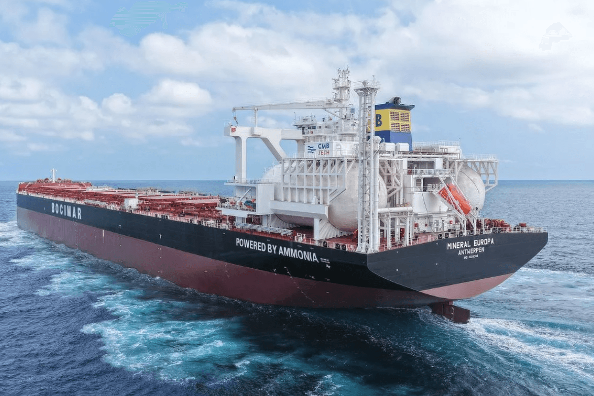 CMB.TECH Completes Sea Trials for Ammonia-Powered Bulk Carrier MineralEuropa