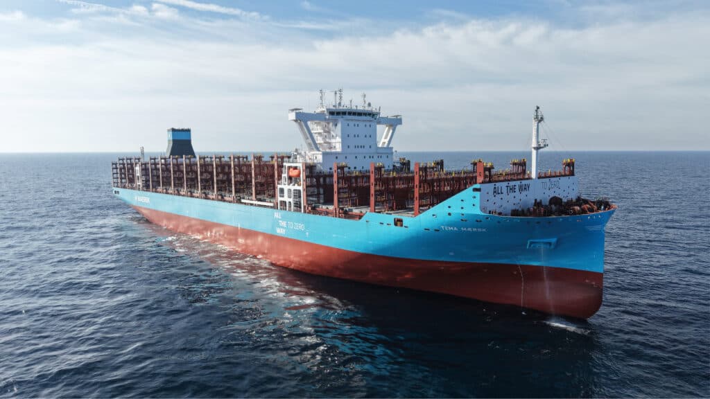 Maersk Takes Delivery of Methanol-Powered Container Vessel Tema Mærsk