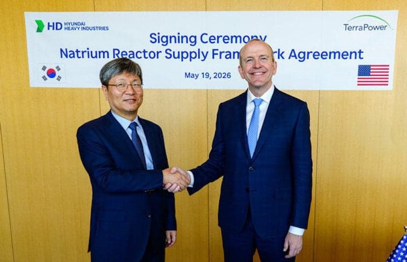 HD Hyundai Partners with TerraPower for Natrium Reactor Commercialization