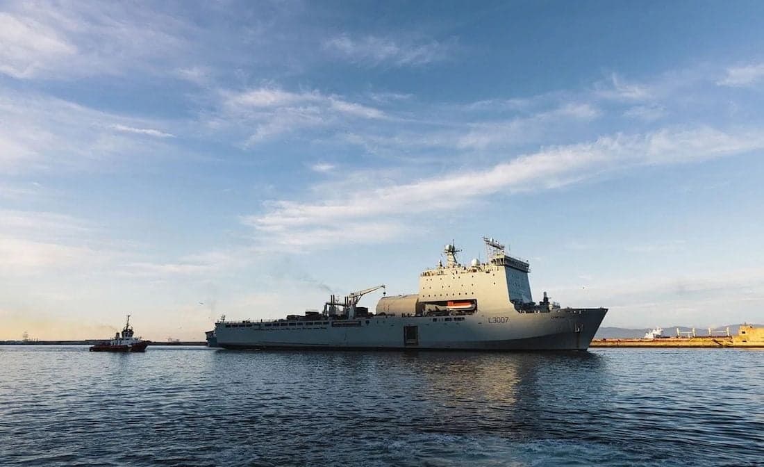 Royal Navy Mine-Hunting Mothership Deploys for Potential Strait of Hormuz Mission