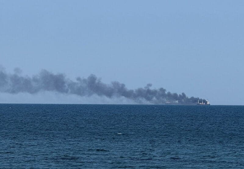 Cargo Vessel Sinks Off Odesa After Russian Attack