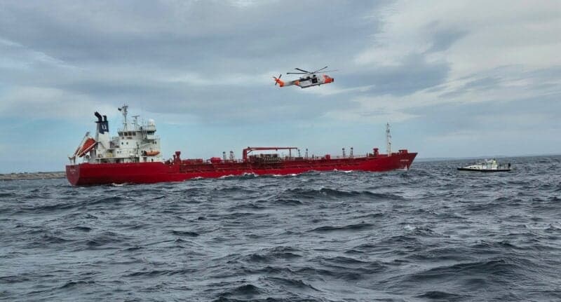 Chemical Tanker Fire Extinguished Off Norway Coast After Explosion