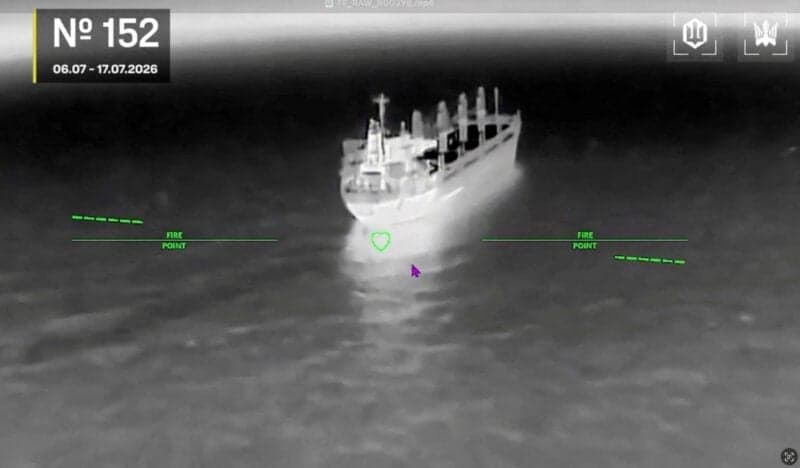 Ukrainian Drone Attack Sinks Russian Civilian Vessel in Black Sea