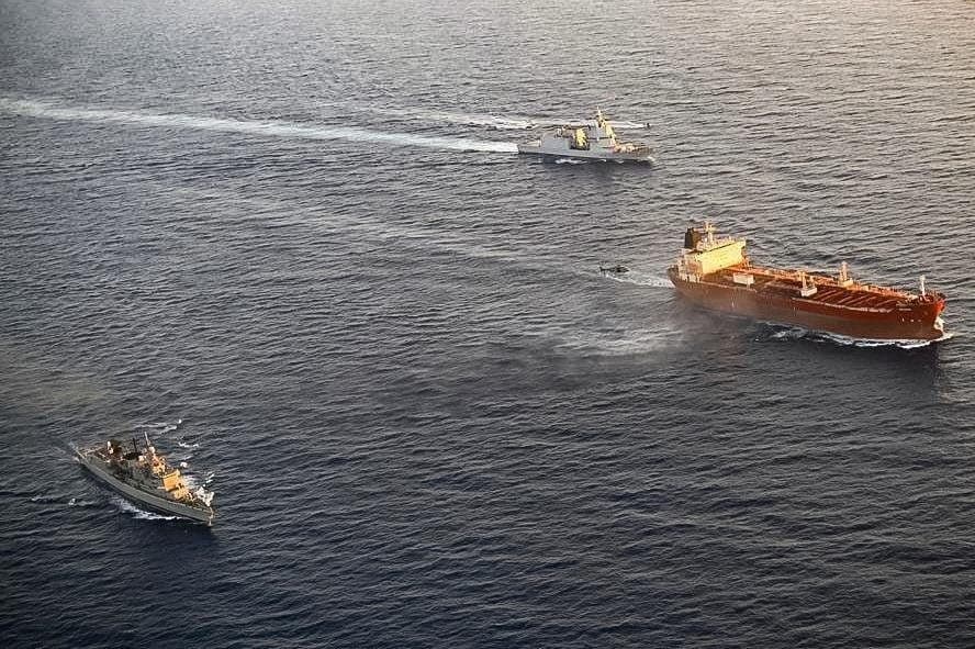 EU Naval Mission Boards Sanctioned Russian 'Shadow Fleet' Tanker
