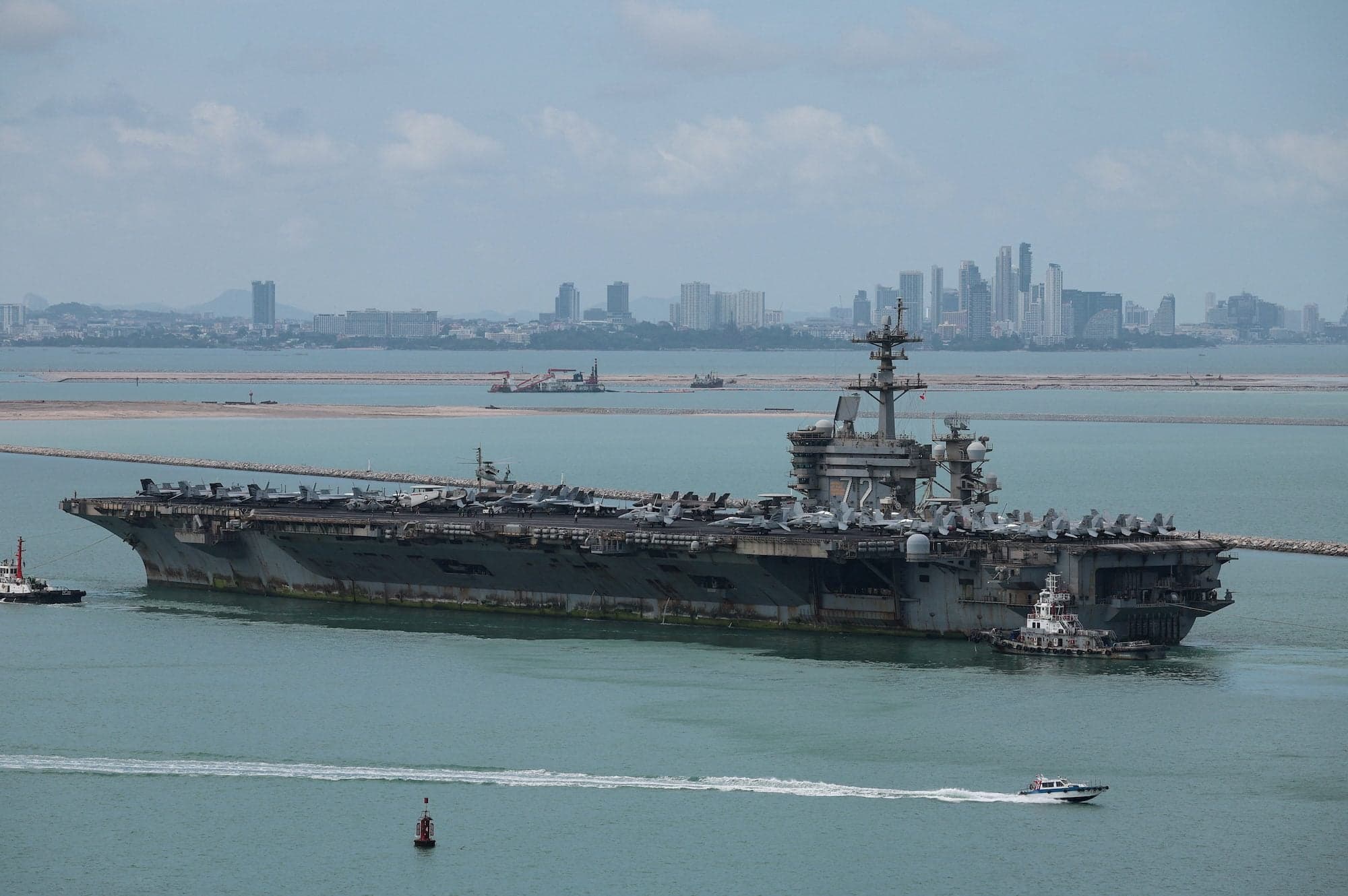 USS Abraham Lincoln Arrives in Thailand After Extended Deployment