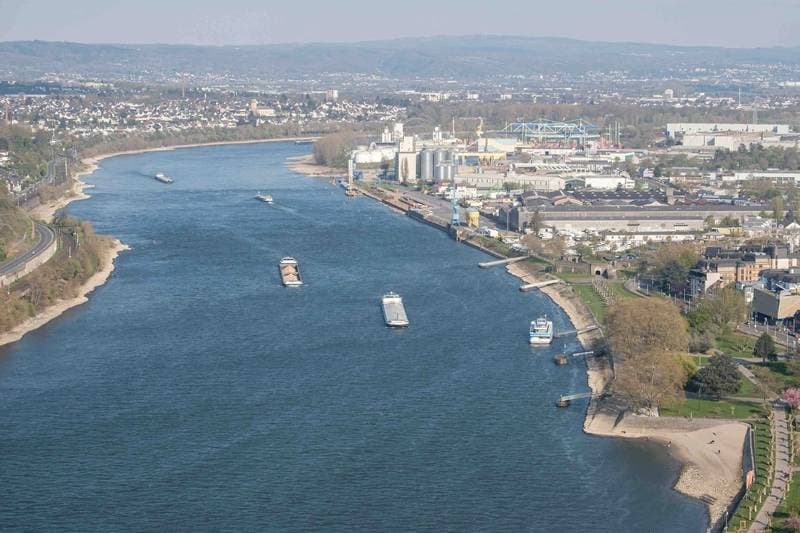 Thyssenkrupp Steel Halts Raw Material Barge Shipments on Low Rhine Water Levels