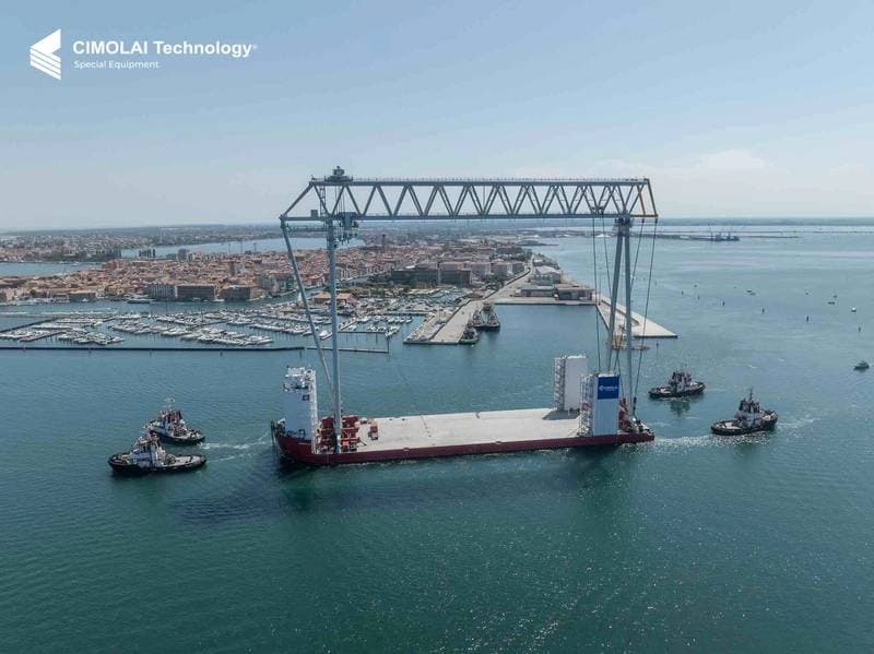 Cimolai Technology Ships First 800-Ton Goliath Crane to Fincantieri Monfalcone