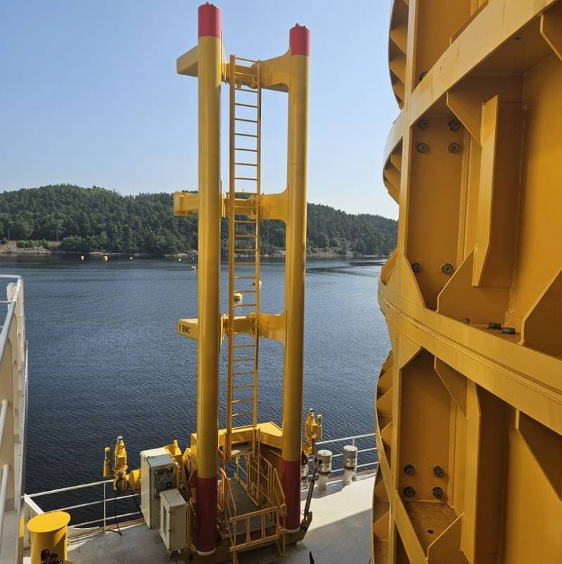 KENC Delivers Crane-Free Boat Landing System for Nexans Cable-Laying Vessel
