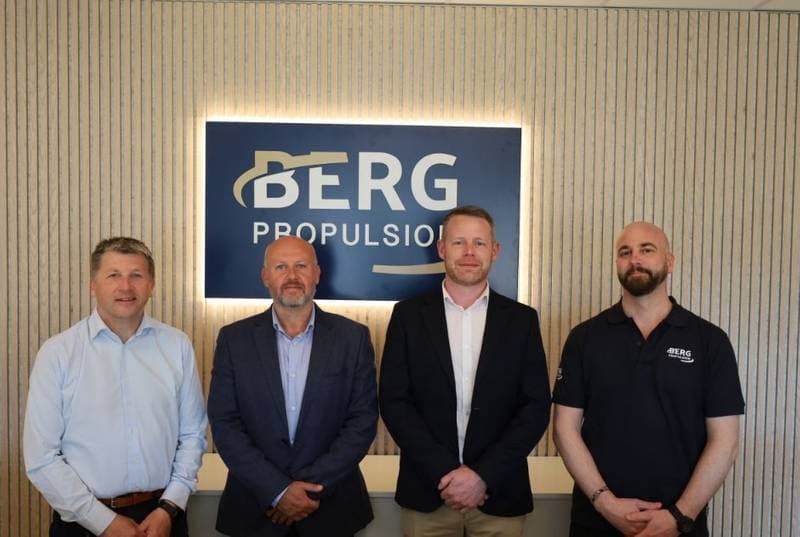 Berg Propulsion and Stone Marine Services Partner for UK & Ireland Support