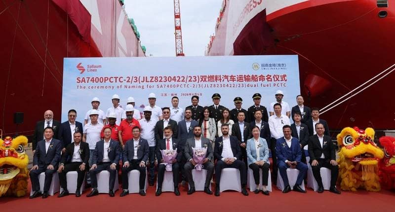 Sallaum Lines Expands Fleet with Two New LNG Dual-Fuel Car Carriers