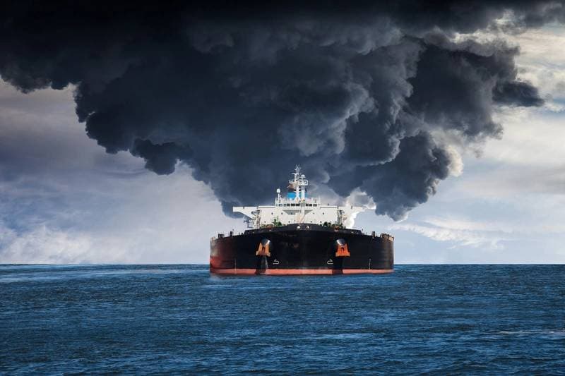 Tanker Catches Fire Off Saudi Red Sea Coast After Projectile Strike