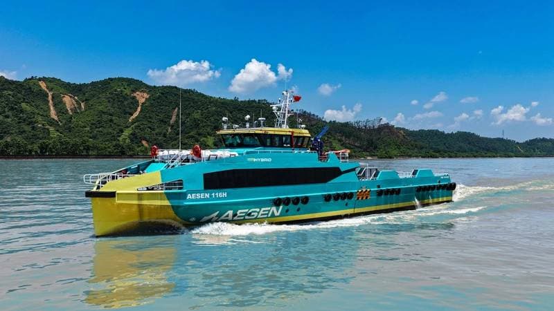 Aesen Unveils New Hybrid Crew Boat for Offshore Operations