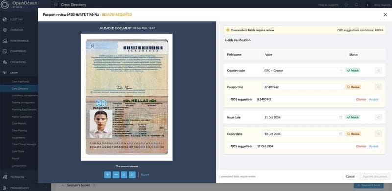 90POE Integrates AI Passport Verification into OpenOcean STUDIO Crew Platform