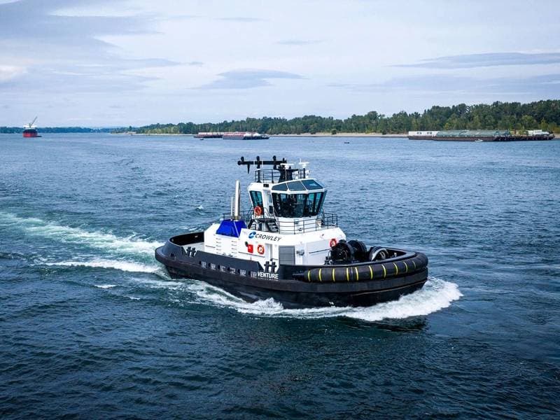 Crowley Takes Delivery of New Tugboat Venture for Southern California Port Operations