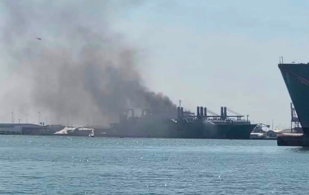Fire Incident Reported Aboard US Ready Reserve Vessel in Baltimore Harbor