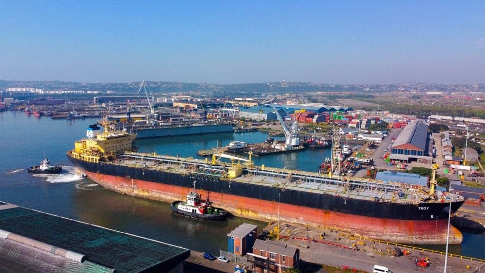 South Africa Completes Drydocking of Largest Vessel in Over a Decade