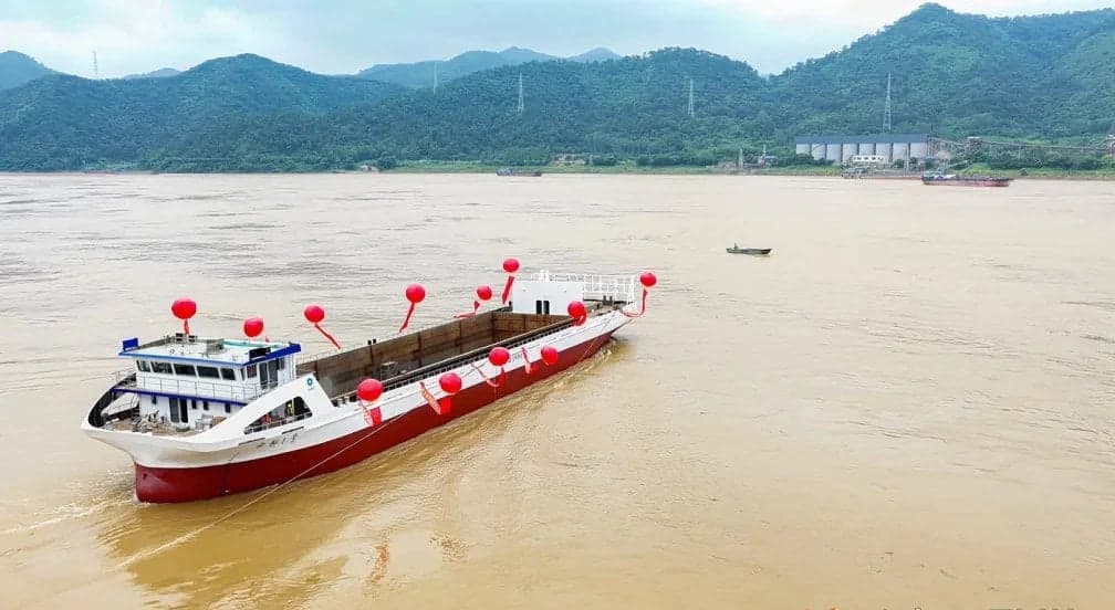 China Launches Largest Hydrogen-Powered Inland Cargo Vessel