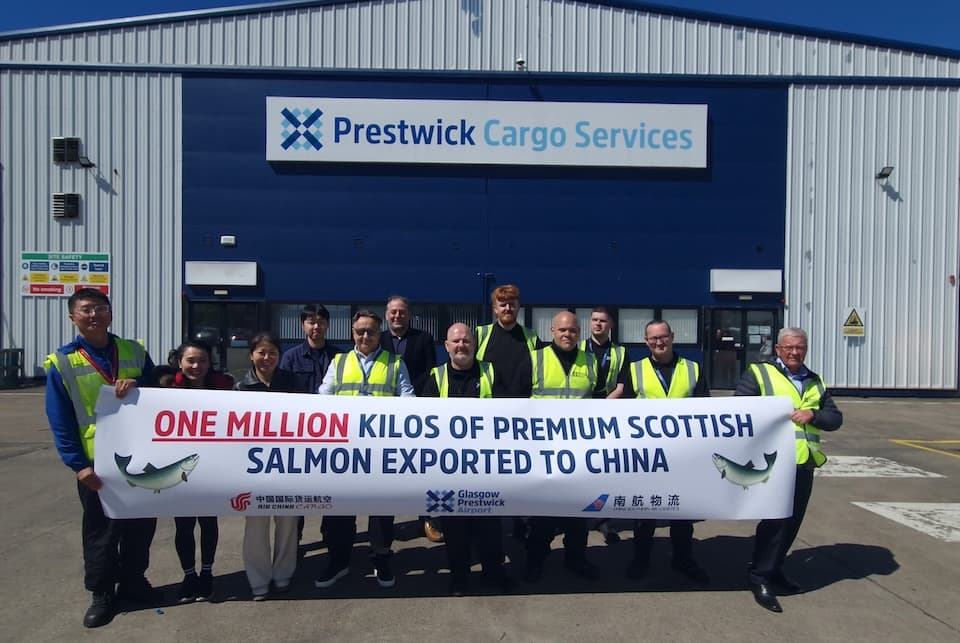 Glasgow Prestwick Airport Reports Significant Increase in Fish Export Volumes