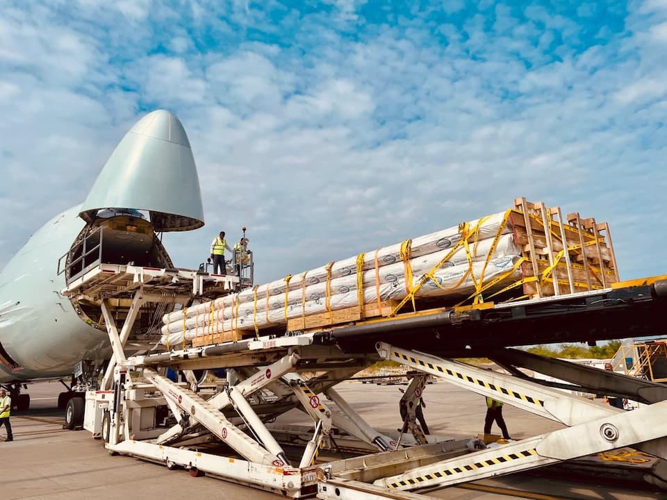 Air Charter Service Moves 163 Tons of Outsize Machinery from India to Ghana