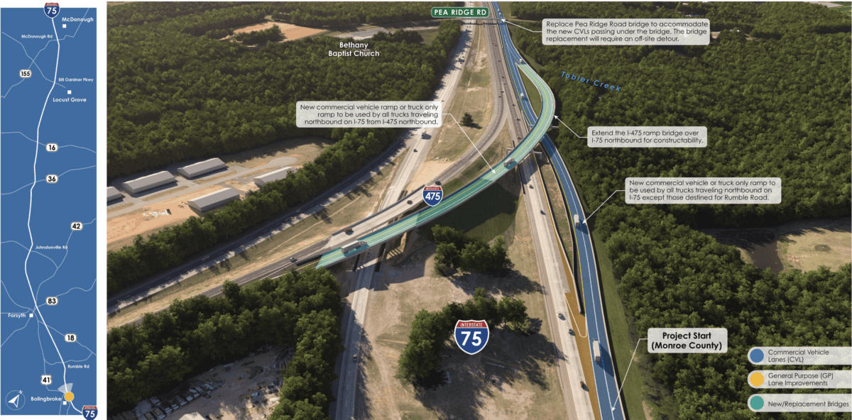 Georgia Advances I-75 Truck-Only Lanes Project to Alleviate Congestion