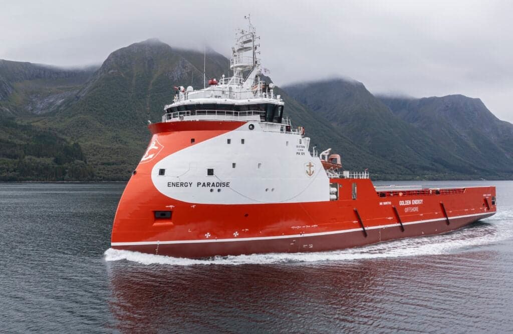 Golden Energy Offshore PSV Energy Paradise Extends Charter for 100 Days