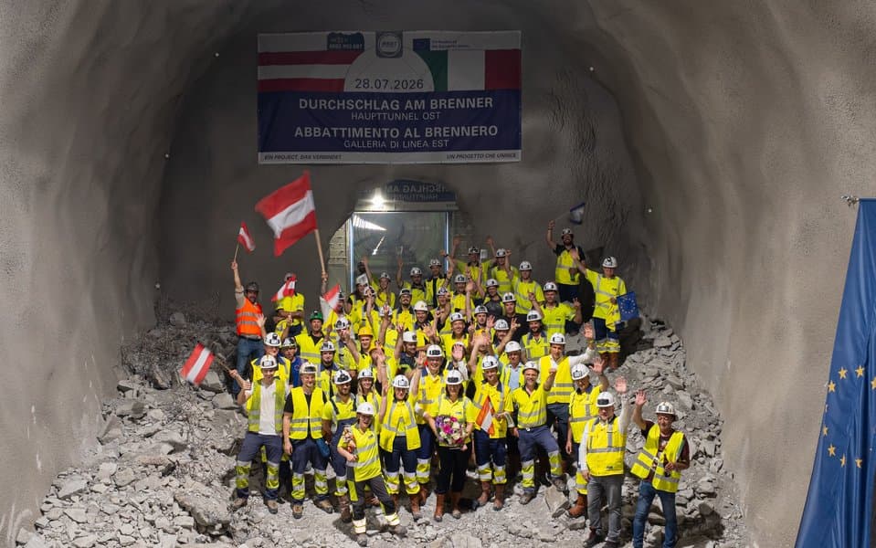 Brenner Base Tunnel Excavation Nears Completion, Connecting Italy and Austria