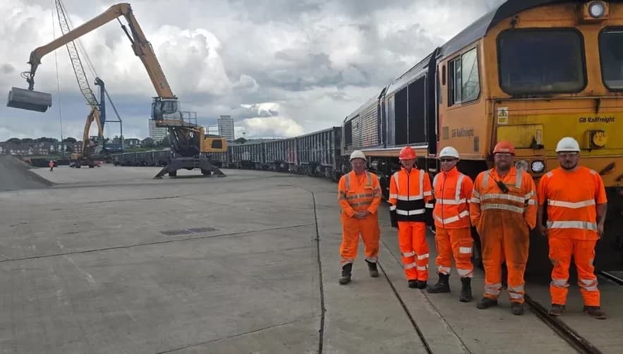 Holcim UK Launches New Rail Route to Port of Sunderland for Aggregates Supply