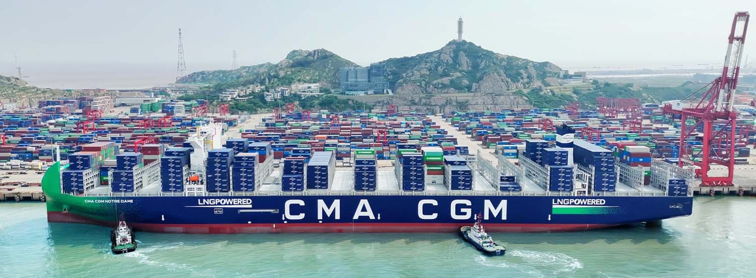 CMA CGM Welcomes New LNG-Powered Containership Under French Flag