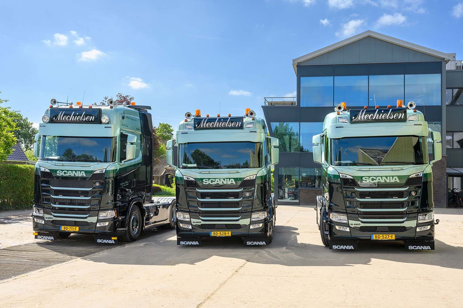 Mechielsen Expands Fleet with Three New Scania Trucks for Enhanced Operations