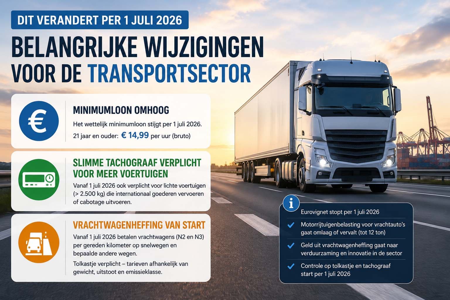 Netherlands Implements New Road Transport Regulations from July 1, 2026