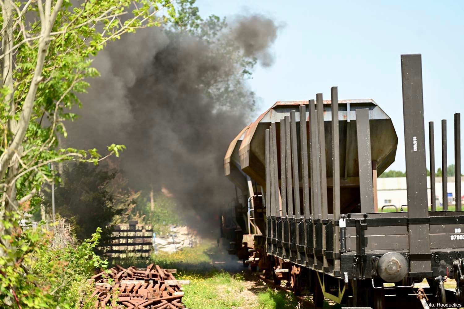 Freight Train Fire in Wognum, Netherlands Causes Significant Smoke Plumes