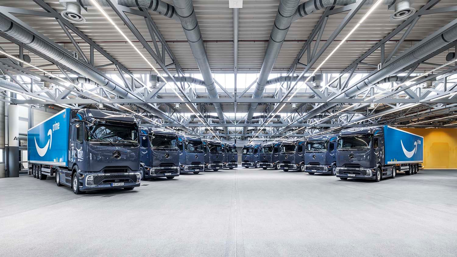 Amazon Germany Expands Electric Fleet with Mercedes-Benz eActros 600 Trucks