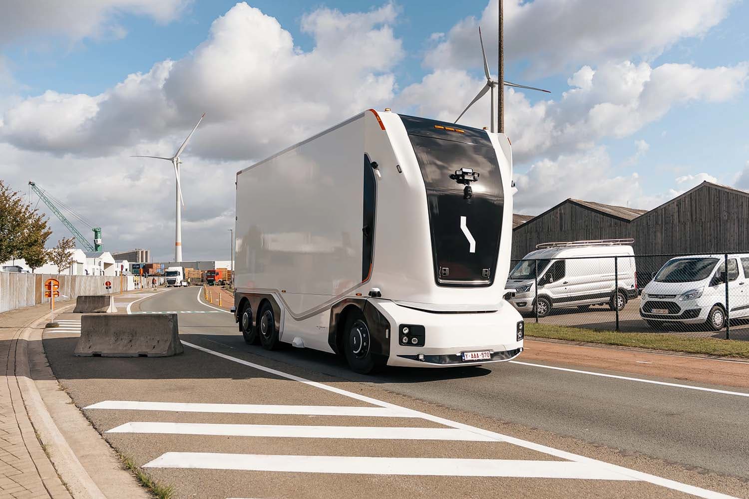 Autonomous Trucks to Transport Containers Day and Night at Port of Antwerp-Bruges