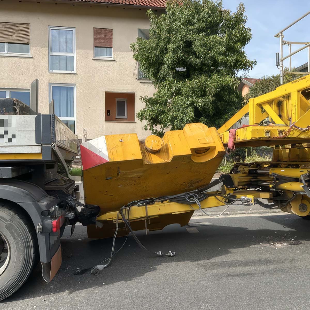 Heavy Transport Cargo Shifts After Emergency Stop in Germany Due to Motorcyclist
