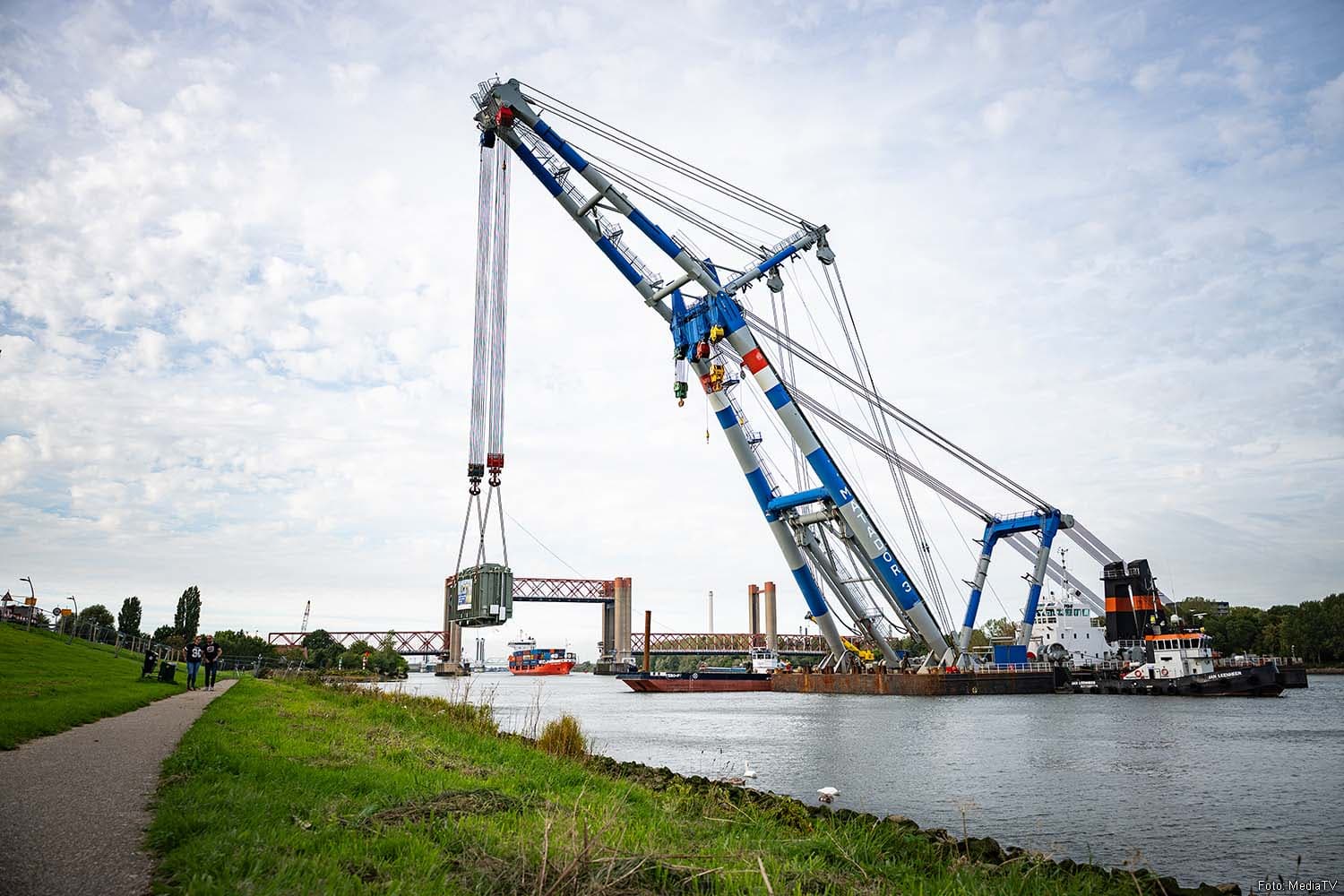 Three Large Transformers Transported by Road from Spijkenisse to Simonshaven