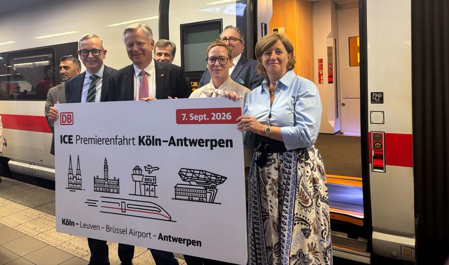 ICE High-Speed Train Service Resumes at Brussels Airport After Decade