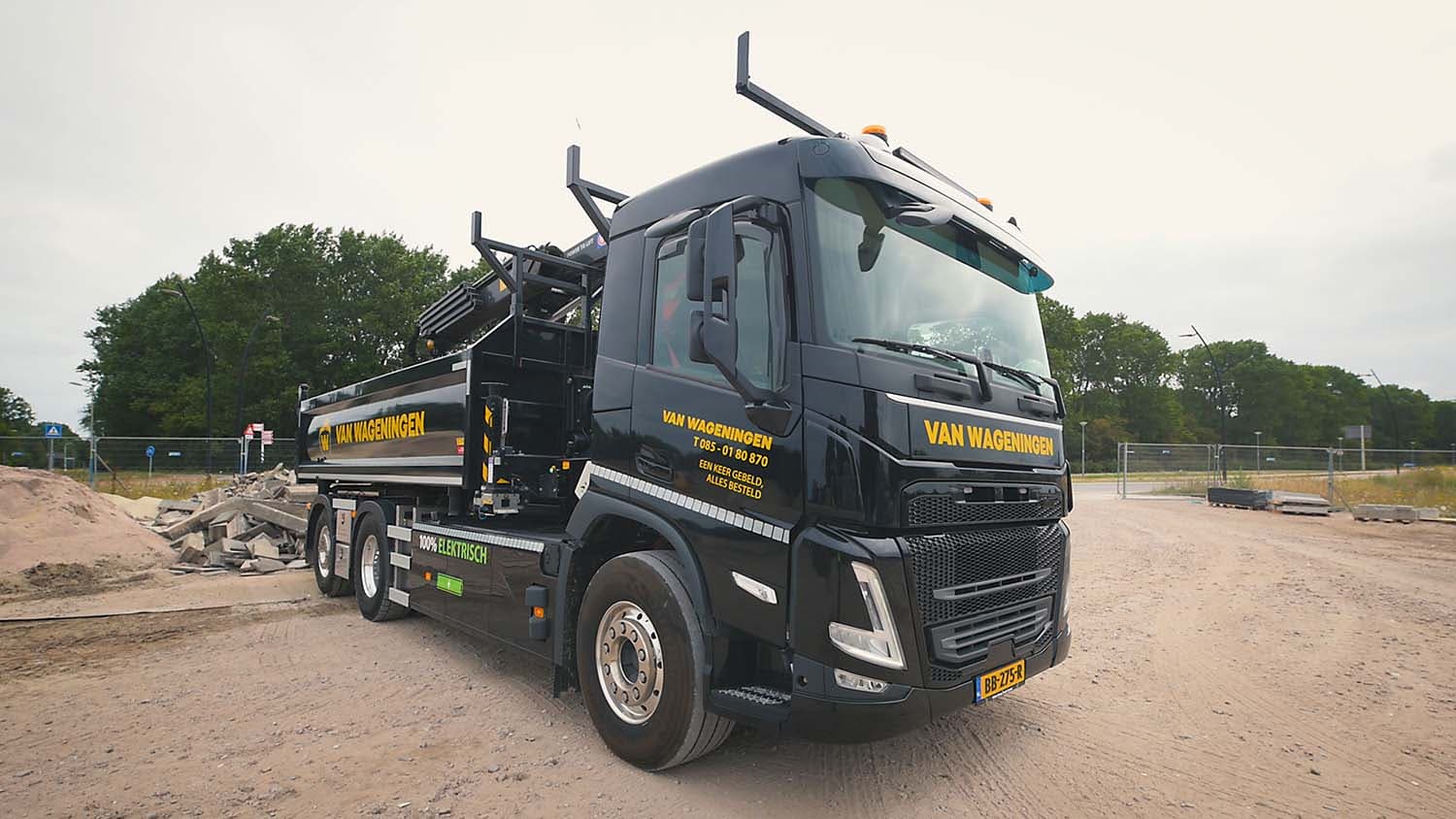 Van Wageningen Deploys Volvo FM Electric Truck for Emission-Free Construction Logistics