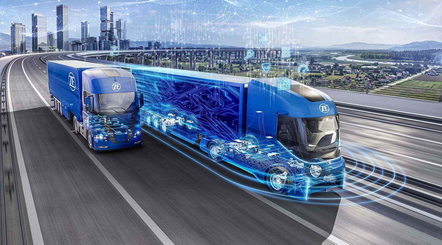 ZF Advances Software-Defined Commercial Vehicles with Real-time Truck-Trailer Communication