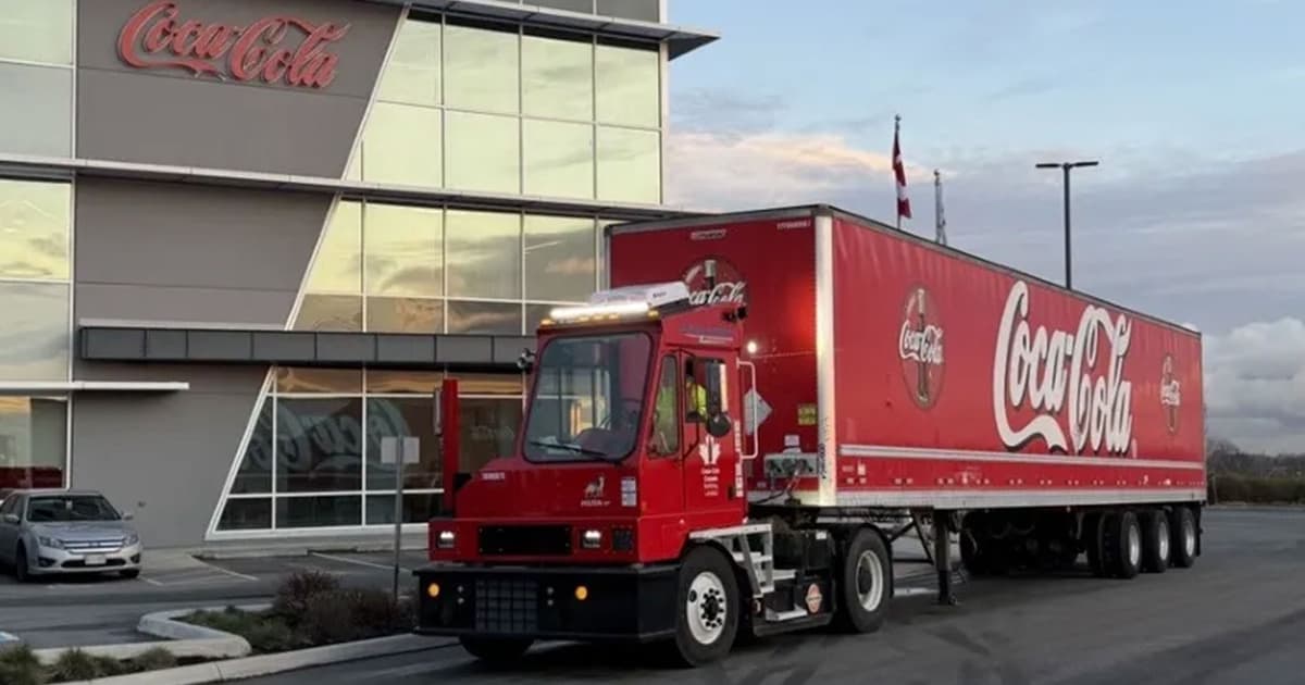 Orange EV Delivers 2,000th Electric Terminal Truck to Coca-Cola Canada Bottling