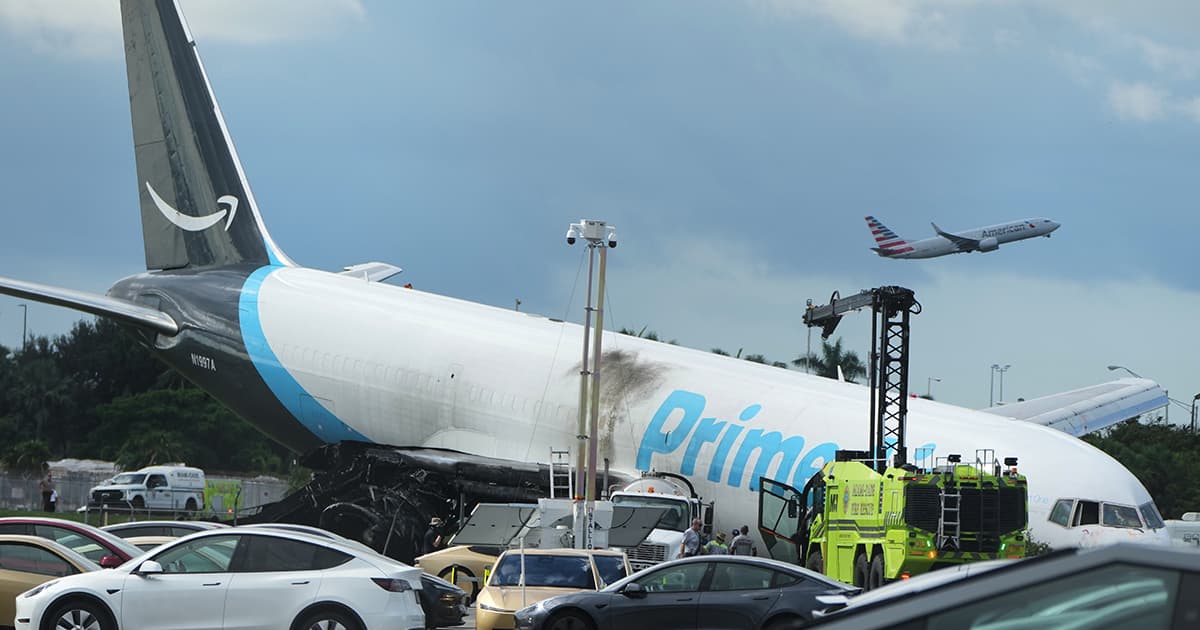 NTSB Investigates Amazon Cargo Jet Runway Crash