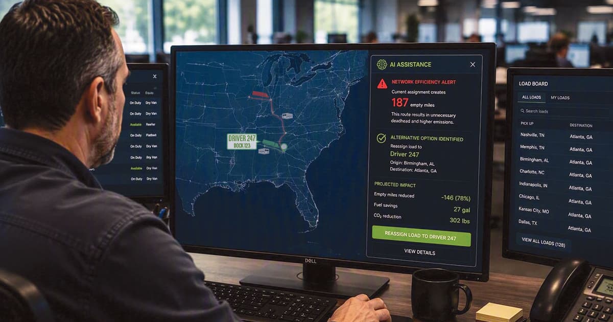AI Integration Optimizes Trucking Operations for Reduced Emissions