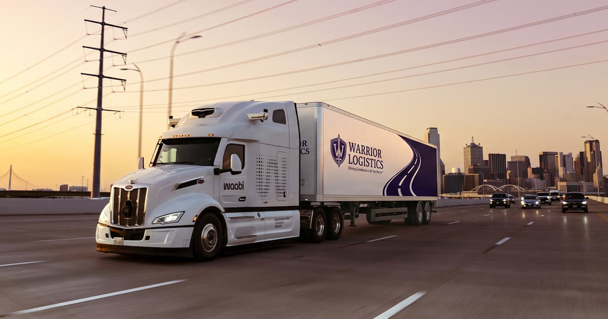 Waabi and Warrior Logistics Launch Autonomous Trucking Operations in Texas
