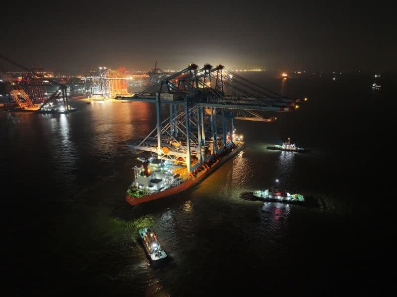APM Terminals Maasvlakte II Receives Four New STS Cranes for Expansion