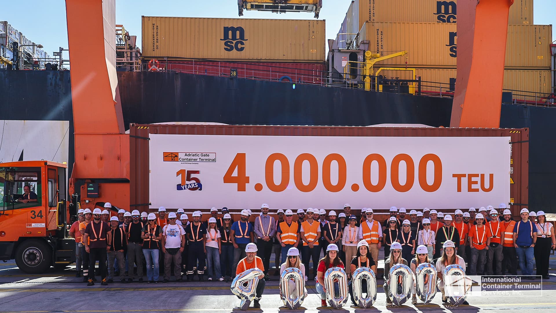 Adriatic Gate Container Terminal in Rijeka Reaches Four Million TEU Throughput