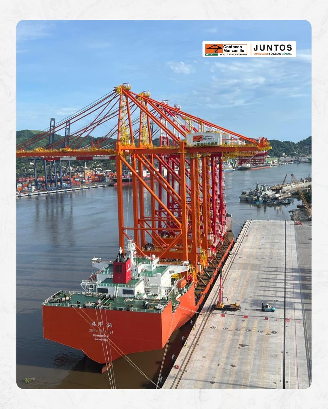Contecon Manzanillo Expands Quay Crane Fleet to 14 with New STS Deliveries