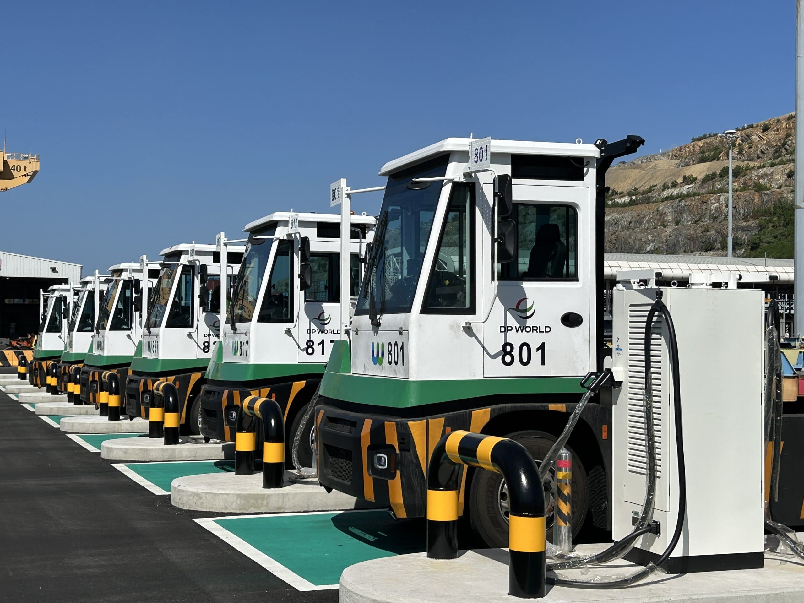 DP World Busan Terminal Deploys 55 Electric Yard Tractors, Replacing LNG Fleet